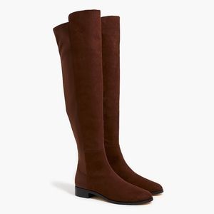 J.Crew Sueded Knee-high Boots with Stretch